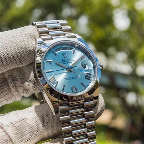 day date rolex ice blue|rolex day date 40 cost.